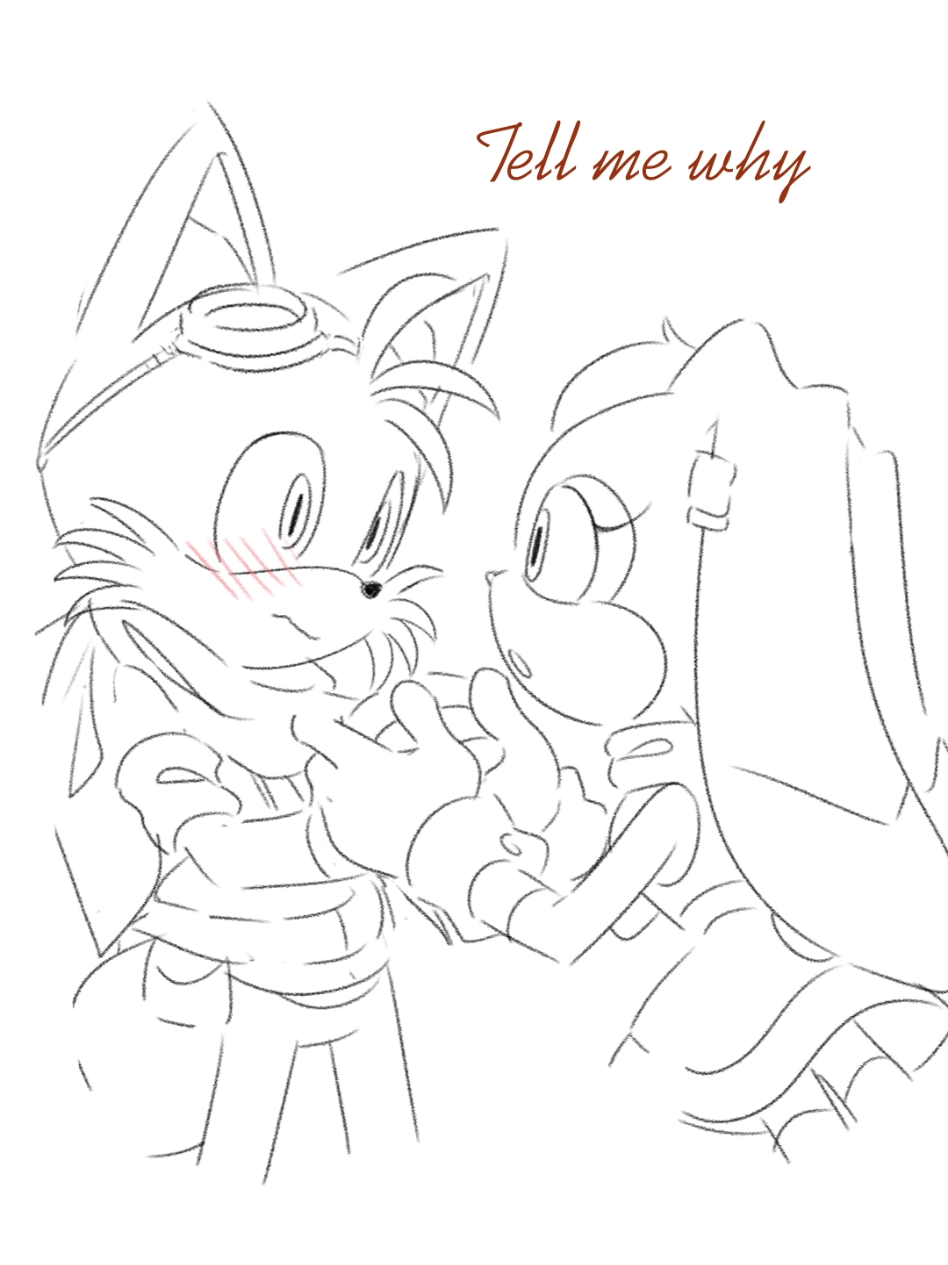 Casually shows off my adult Tails and Cream old designs 🙂‍↕️ #taiream #tails #cream #sonic #animatic 