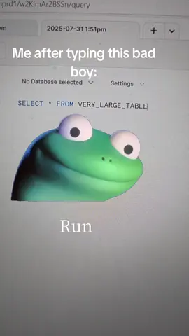 #CapCut #lizard #sql we'll be here all day type of query 