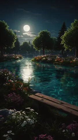 #nature #night #moonlight #flowers #dreamy #fantasy #serene #wonder #calm #fantastic 