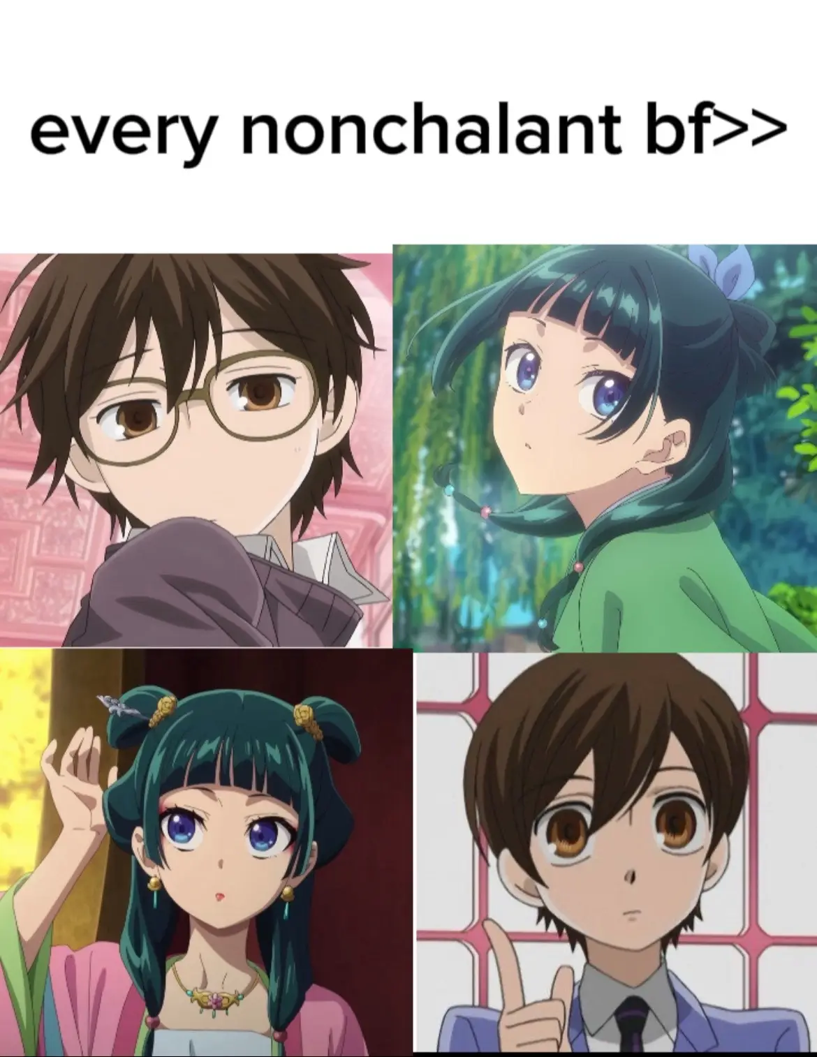 tell me why tamaki and jinshi are the same person. #haruhixtamaki #maomaoxjinshi #oranhighschoolhostclub #theapothecarydiaries #anime  