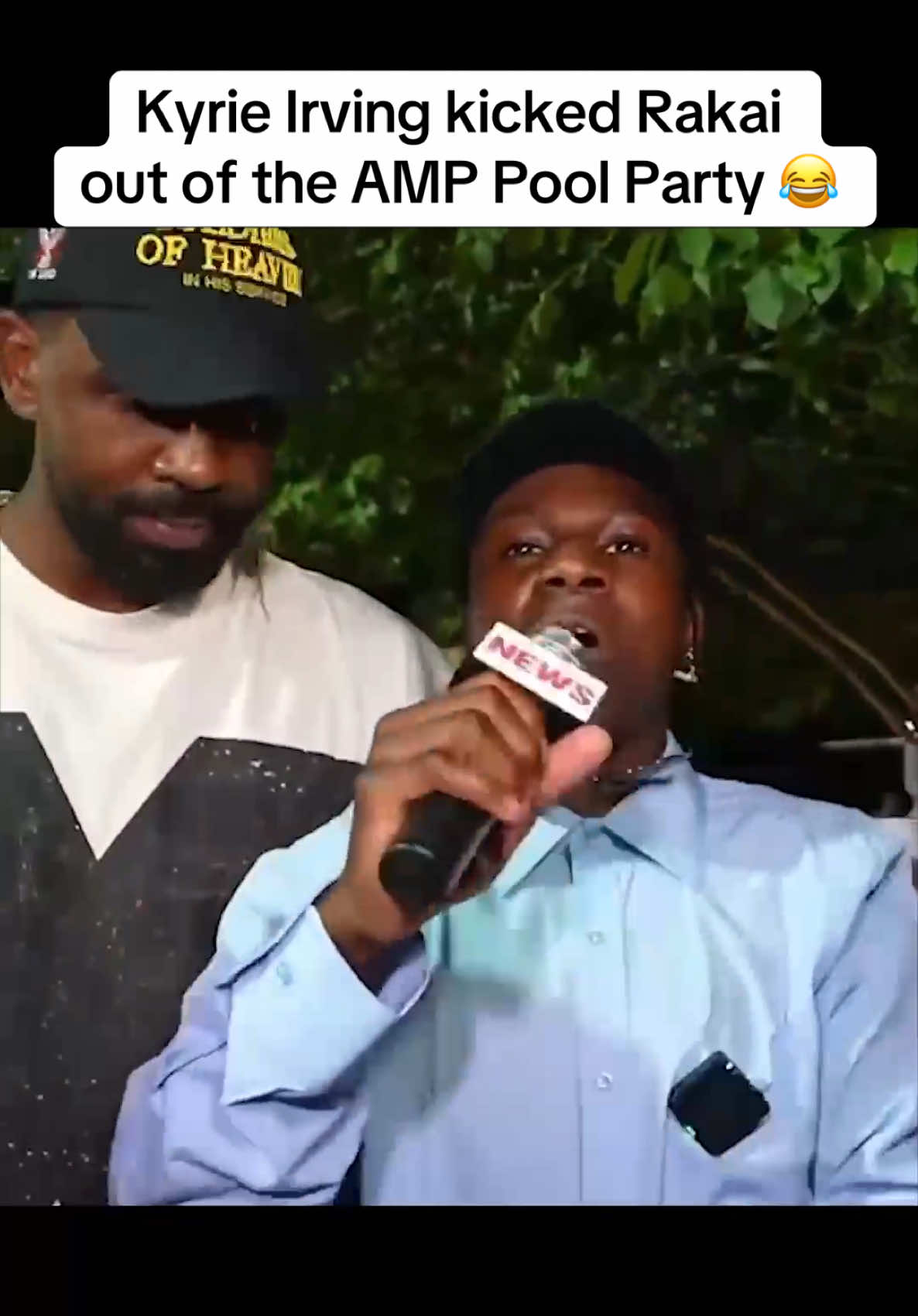Kyrie was quick with that “hell no” 😭  (@Kai Cenat, @2xRakai) #NBA #basketball #streamer #kaicenat #kyrieirving 