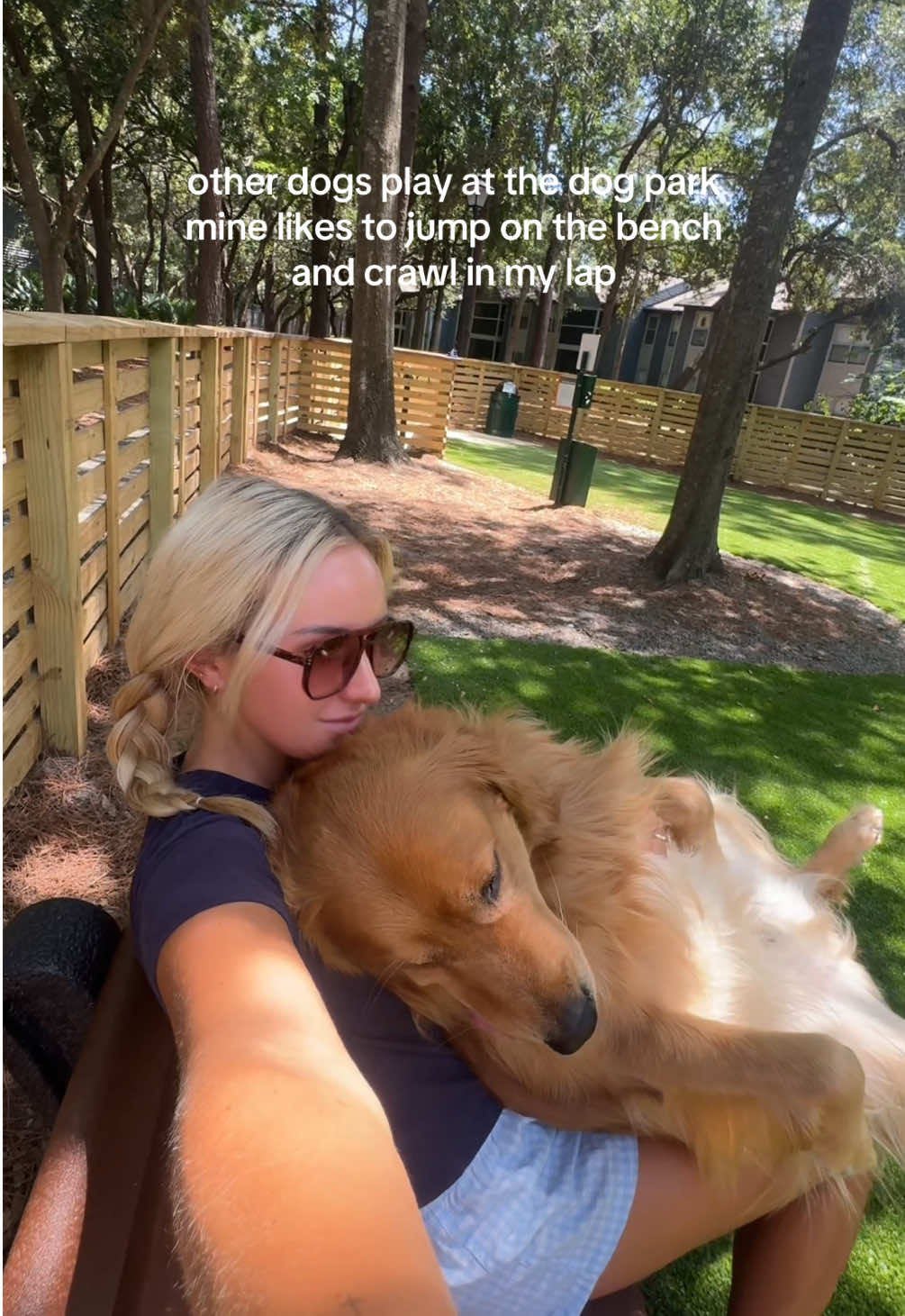 and I’ll still ask “do you think he loves me” #dogmom #goldenretriever 