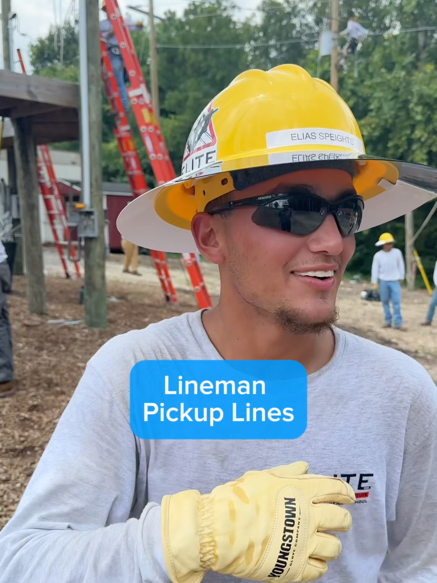 Girl... #tradeschool #lineman #pickupline #dating #linework #fyp