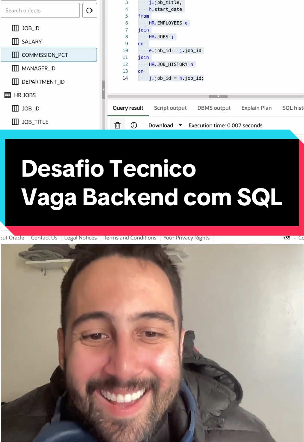 Desafio técnico vaga de backend com SQL #programadores #programador #programadora 