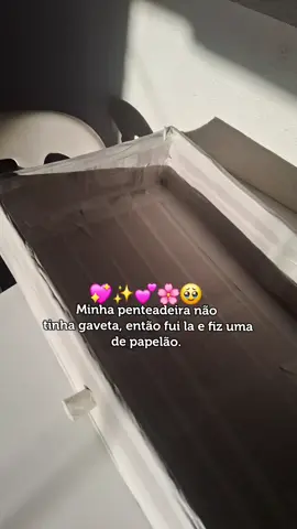 Fiz minha própria gaveta de papelão 🥹💕💖 #fy #viral #viraltiktok #DIY #y 