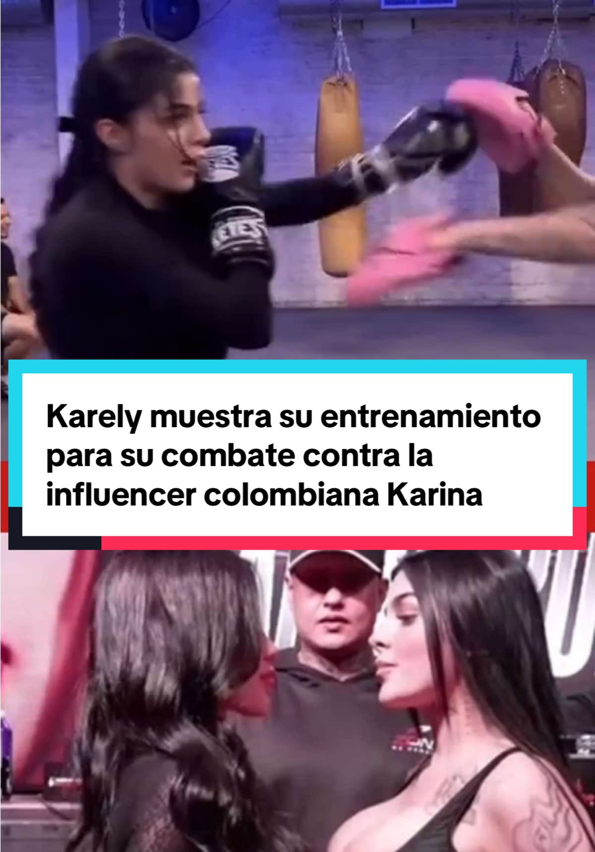 🔥 Karely muestra su entrenamiento para su combate contra la influencer colombiana Karina 🥊 #karelyruiz #streamfighters #box #TikTokDeportes #marcamexico #marcaamerica #karely 