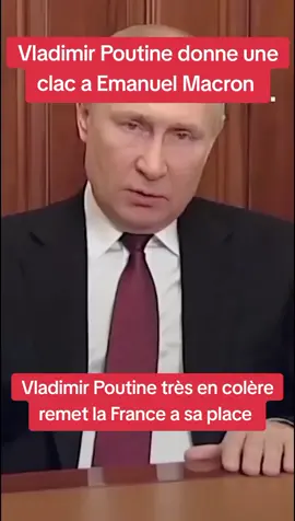 Vladimir Poutine très en colère remet la France et Emanuel Macron a leur place #guerre #russie #ukraine #vladimirputin #macron 