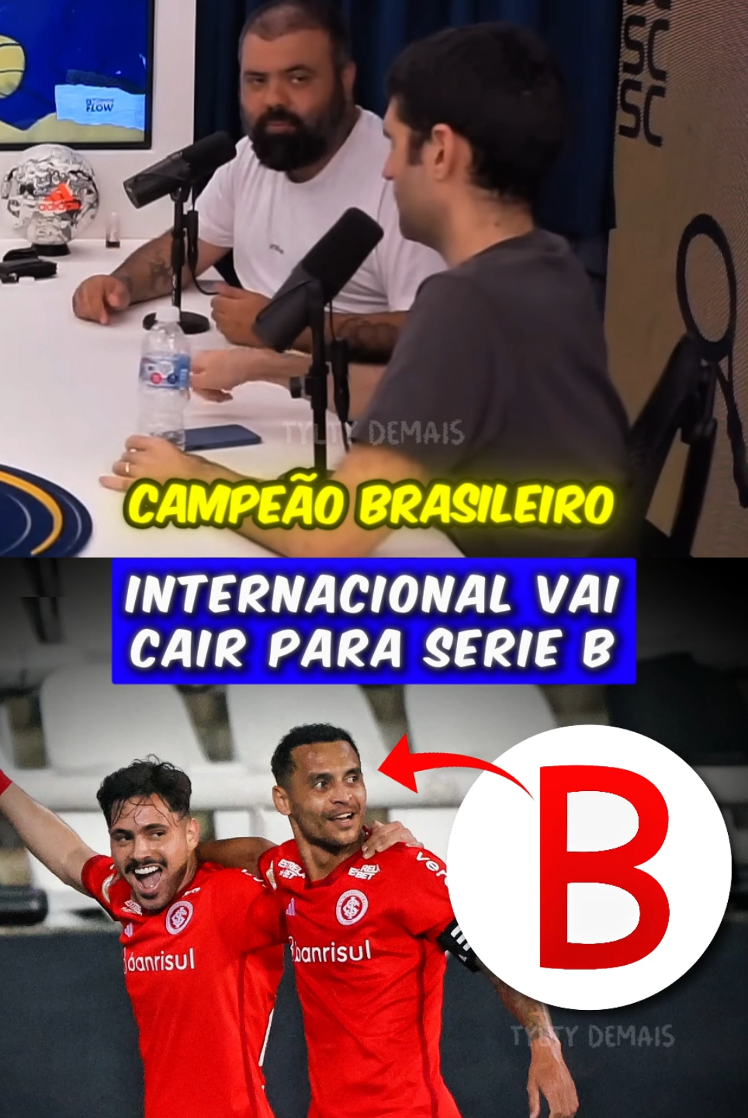 Inter vai cair para série B #lucastylty #tyltycomp #internacional #serieb #futebol 
