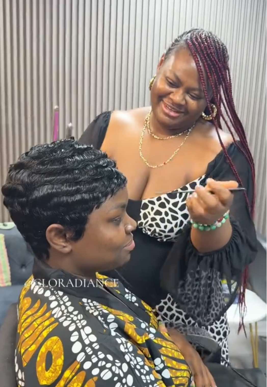 Watch how we installed, cut and styled the weave into a pixie cut 🔥🔥It’s always fun with   @@BESTSURPRISES_ X @GLORADIANCE  You’re only a phone call / text away from getting that dream haircut from the very best short hair specialist in Lagos Nigeria 🇳🇬 #gloradiancesalon #gloradiancehaircut #GLORADIANCE #bestsurprise #bestsurprises #pixiewig #pixieweave #Capcut #fyp #trendyhairstyle 