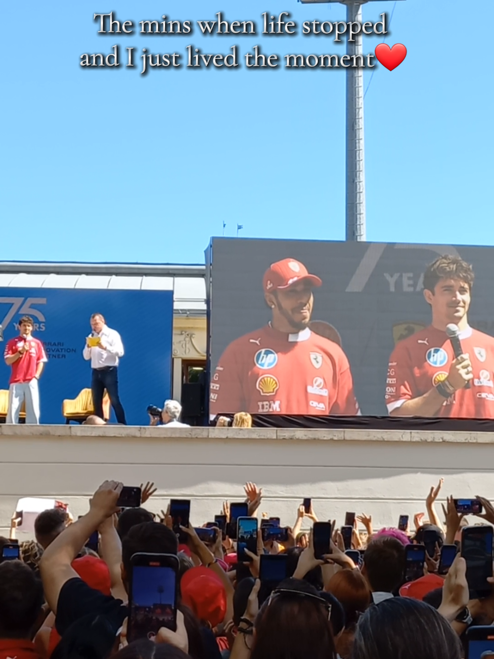 These moments got me tears 🥹❤️ @Charles Leclerc @Lewis Hamilton #ferrari #charlesleclerc #lewishamilton 