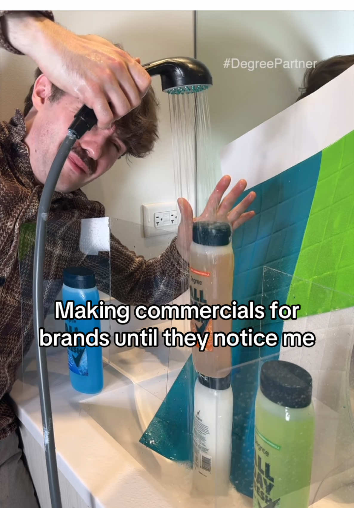 #DegreePartner @Degree Deodorant challenged me to make a commercial for their new All Day Fresh Body Wash. Pick it up for only $5…smells good, feels even better. 