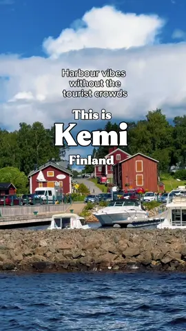 Harbour vibes without the tourist crowds  📍Kemi, Finland Enjoy Kemi’s seaside boulevard with: 🌊 fresh sea breeze 🏚️ historic old harbour warehouses ☕ cozy cafés 🍽️ delicious local restaurants 🍷 lively bars …and plenty of space to relax and unwind.  Who would you watch the sunset with on Kemi’s seaside boulevard? #kemi #finland #visitkemi #visitfinland #travelfinland #harbour #lapland #fyp #suomitiktok #traveltiktok 