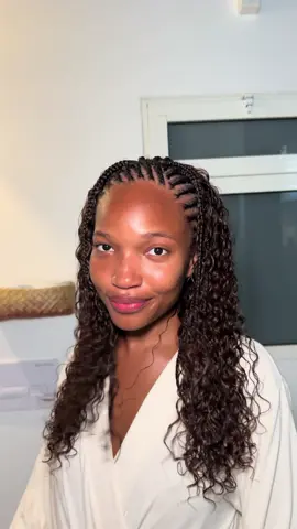 Vacation TLC using @Sienna Naturals sampler set and dream curl mousse. #curlyhairroutine #curlyhairtutorial #halfbraidshalfweave #fulanibraids 