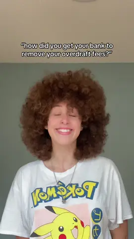 get your money back with this ONE SIMPLE TRICK! (unironically have gotten refunds by calling the bank and asking nicely lol) #fyp #curlyhair #overdraftfees #college #broke #financetips 