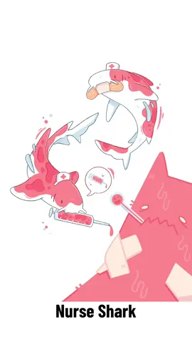 What if nurse sharks looked like nurses. Really inspired by red and white uniforms.  - - - - #nurse#nurseshark#shark#sharktok#foryou#sharklove#cute#speedpaint#artprocess#concept#design 