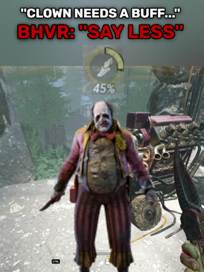 THIS CLOWN BUFF IS DIABOLIC...- Dead By Daylight #fyp #dbd #gaming #clown #intothefog #buff #insane