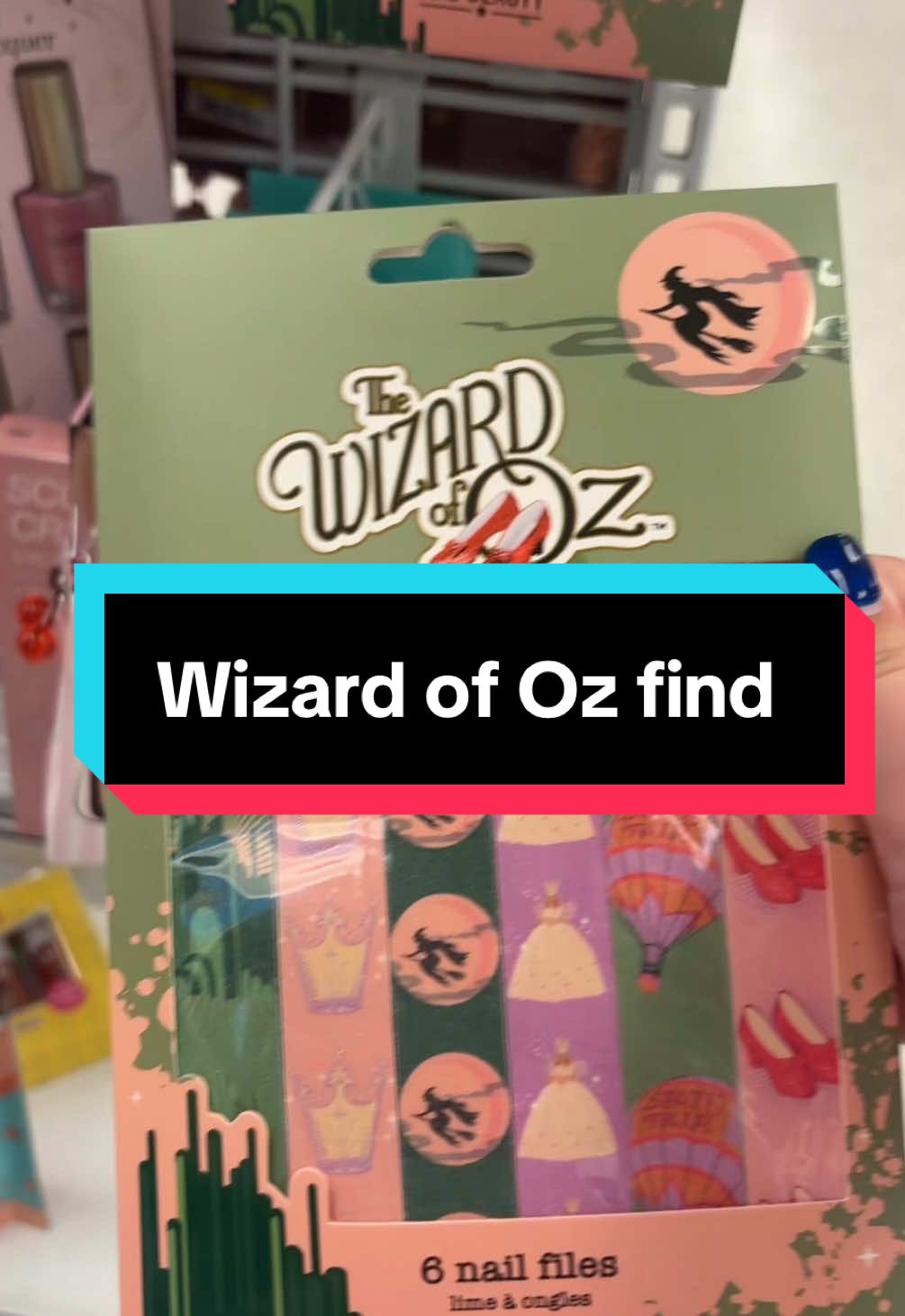 I get so excited and my reaction is the same every time 😅 #wizardofoz #rossdressforless #wizardofozcollector #nailaccessories #wicked #wickedwitch 