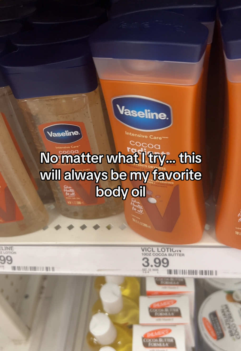 She will always be my number one and will always be in stock in my closet @Vaseline #vaselinebodyoil #bodyoilgel #bodycareessentials #bodycaretok #bodycareproduct #bodyoilsforskin 