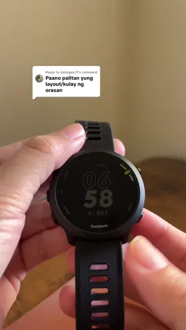 Replying to @dailygee_9 hope this helps! #fyp #garminforerunner55 #garmin #Running #runtokph 