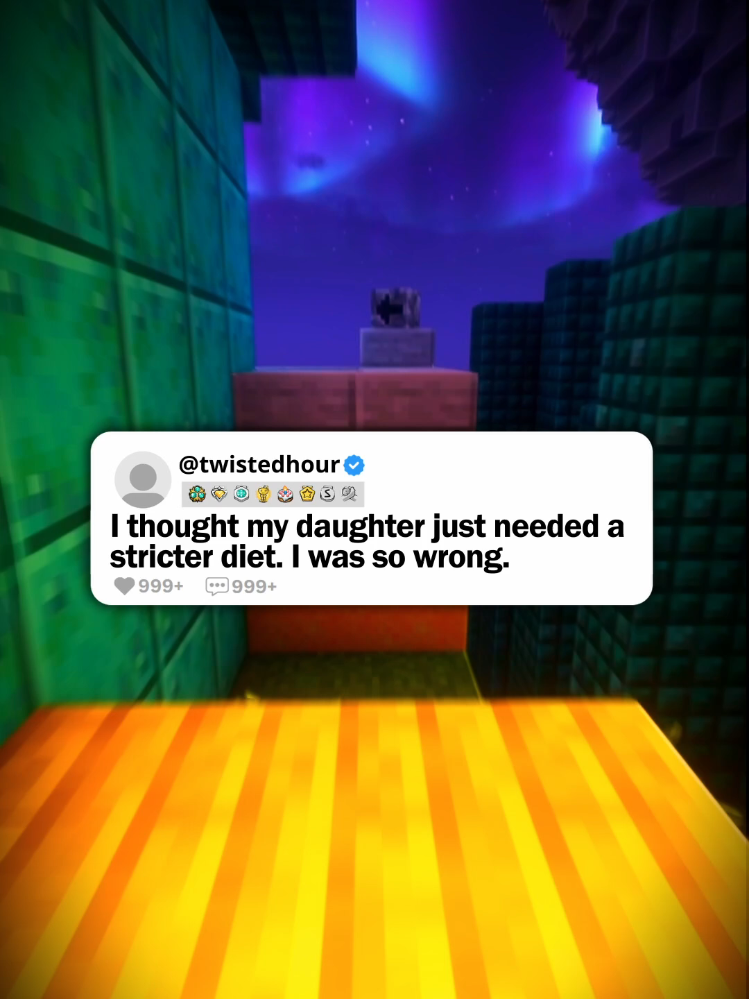 I thought my daughter just needed a stricter diet. I was so wrong. #horrortok #minecraftparkour #horrorstory #paranormal #twistedhour #nosleep #scary