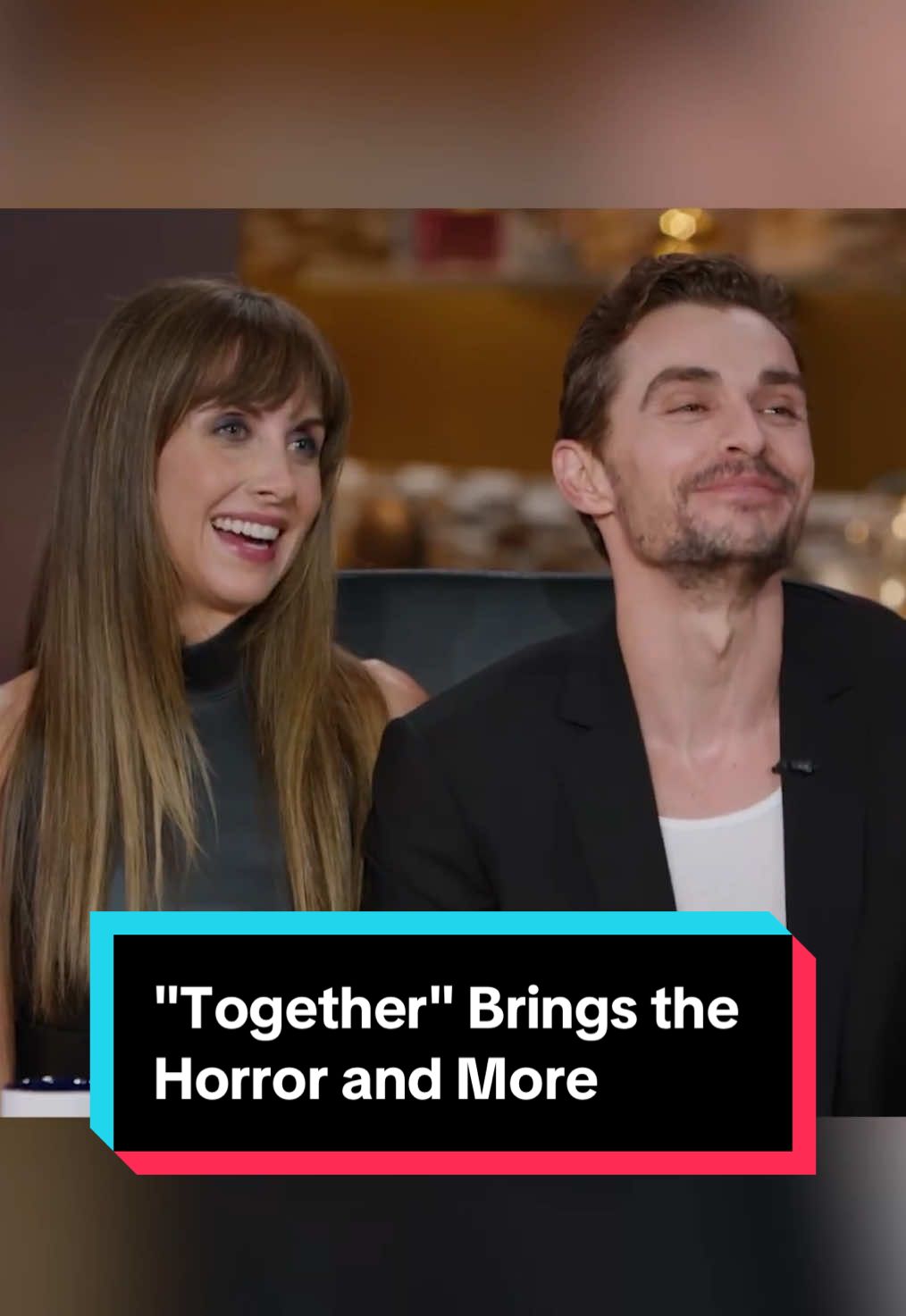 Actors #AlisonBrie and #DaveFranco share the wild reactions they hear from couples about their genre-bending horror film 