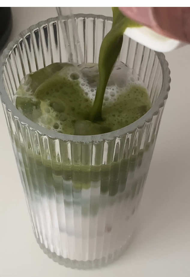 Blissful Barista Ep 5! Love Matcha… The Color Is Off But It Was So Good!  😊  @Walmart @bettergoodsfood Vanilla Sweetened Almond Milk  @Chobani French Vanilla Creamer  @Jade Leaf Matcha Vanilla Cafe Matcha Powder @ALDI USA Cherry Berry Blend Frozen Fruit & Vanilla Sweet Cream Cold Foam @Sam’s Club Glass Tumbler 