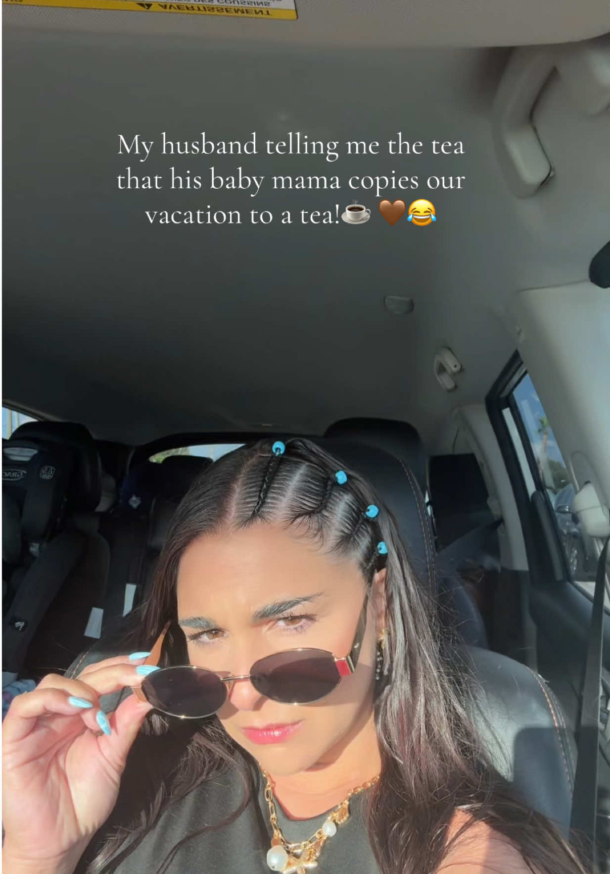 Jokes on her because I’m the bady you copying! 🤎 🤏🏼 #trend #fyp #viral #tea #fypシ 