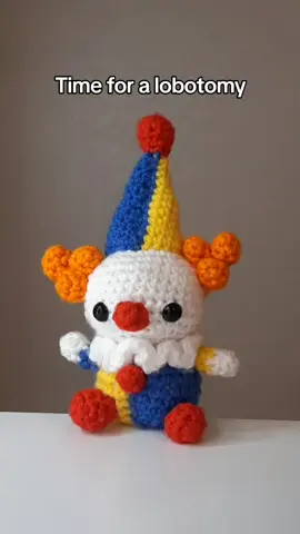 He's okay I promise :) #clown #clowncore #silly #amigurumi #crochet 