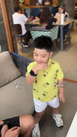 “Mini-pogi starter pack? ✅ Polo shirt + watch combo for boys — linis tingnan, classy suotin! 😎 check out na!  #fyp #tiktokphilippines #tiktokfindsph #budolfinds #tiktokshop #kidsoutfit #kidsoutfitideas #kidsfashion 
