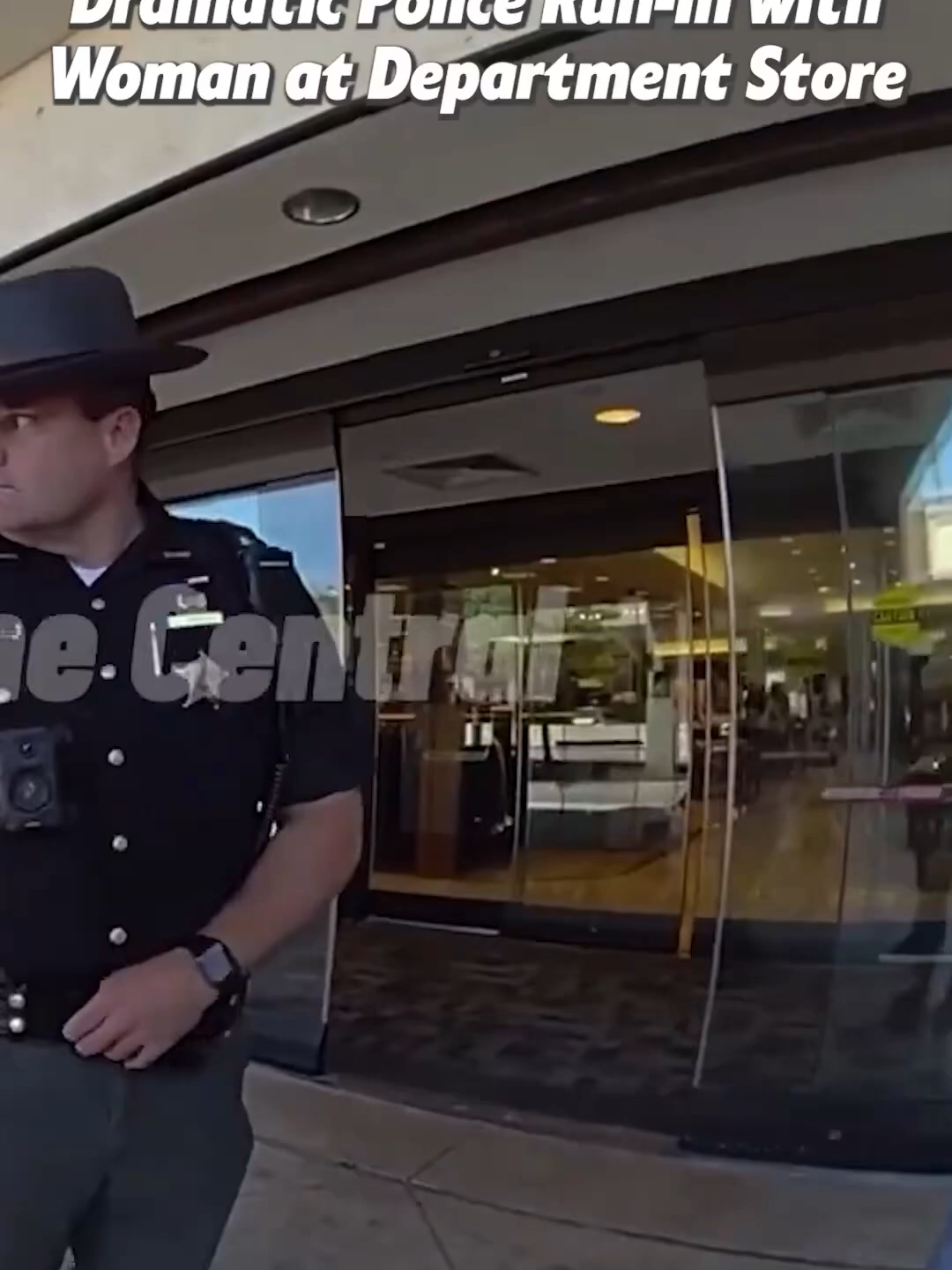 Dramatic Police Run-In with Woman at Department Store part 2. Full clip on BodyCam Crime Central