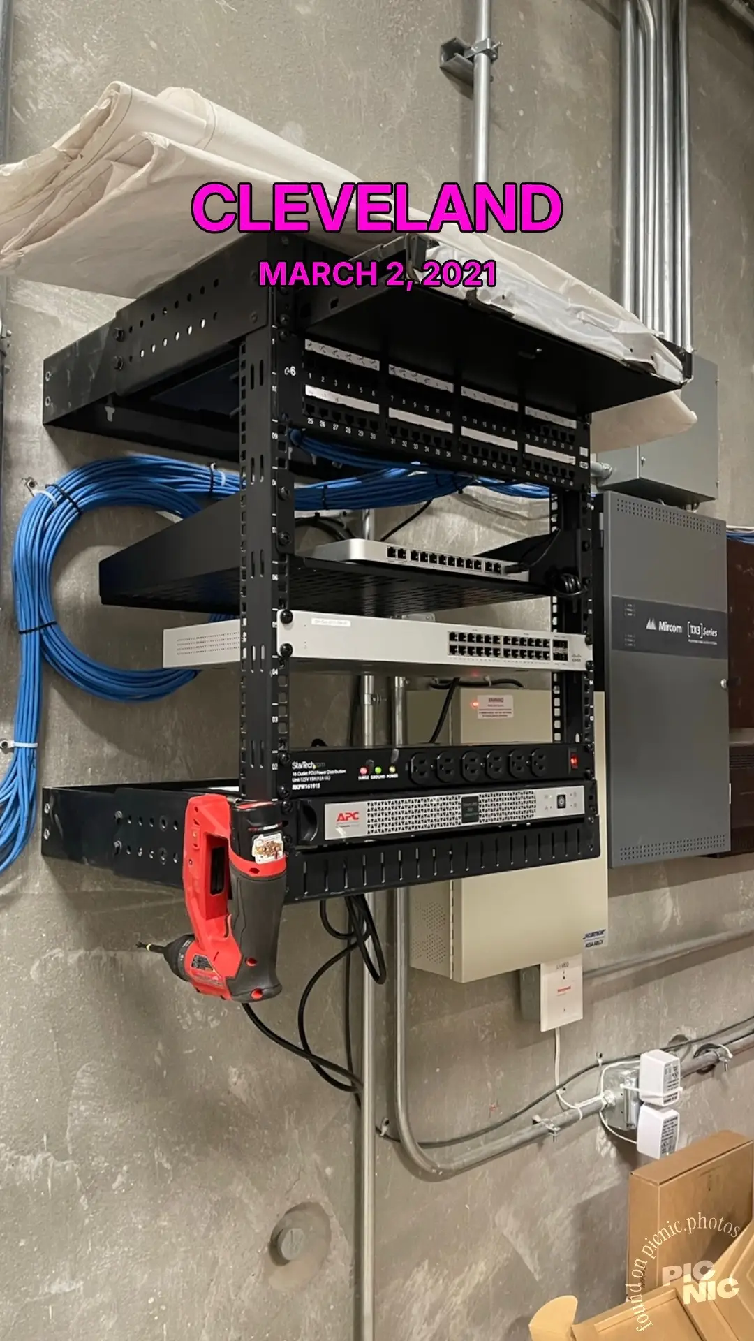 A little throwbackthursdayy  for a job I did in #cleavlandohio  This was for a mixed use building near the cleavlandclinic.   #ciscomerkai #network #networking  #milwaukeetools #jakeofall #thejakeofall 