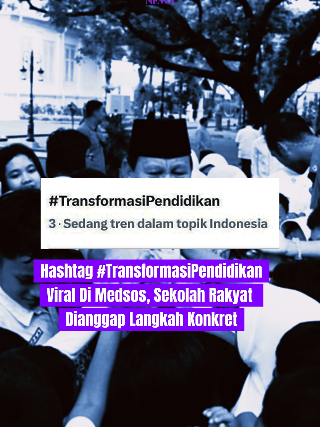 Ayo dukung #TransformasiPendidikan! 🎓 Hashtag ini lagi viral, lho, di media sosial! Semua berawal dari inisiatif 'Sekolah Rakyat' yang dianggap sebagai langkah konkret untuk memperbaiki sistem pendidikan di Indonesia.