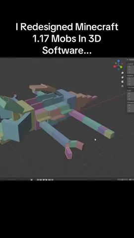 I Redesigned Minecraft 1.17 Mobs In 3D Software...