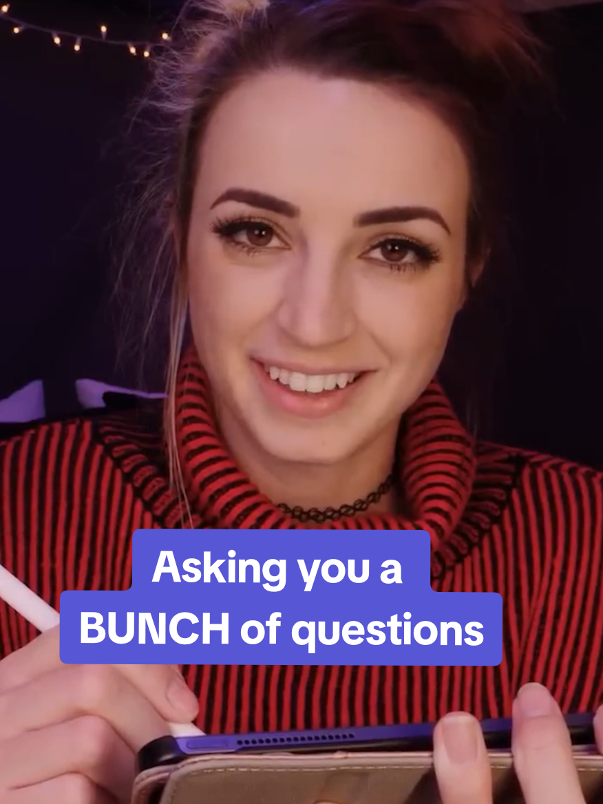 I need to ask you a BUNCH of questions. Big variety of topics here too... #asmr #fyp 