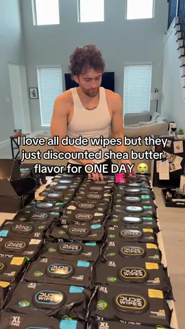 Replying to @Troy I love all dude wipes but they just discounted shea butter flavor for ONE DAY 😭 #dudewipes #wipes #flushablewipes #wetwipes #dudewipesbundle #dudewipesformen @dudewipes 