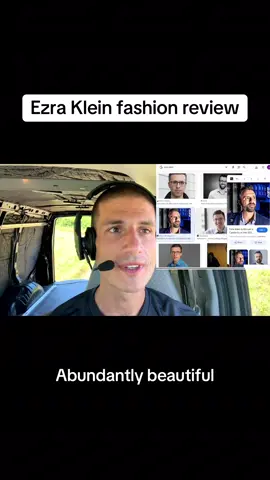 THIS is the abundance they were talking about. Diving deep into Ezra Klein’s post-2015 glow up. #ezraklein #fashion