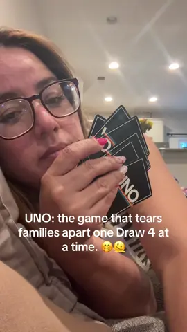This game can get intense 🤭 #GameNight #uno #reverse #drawfour #skip 