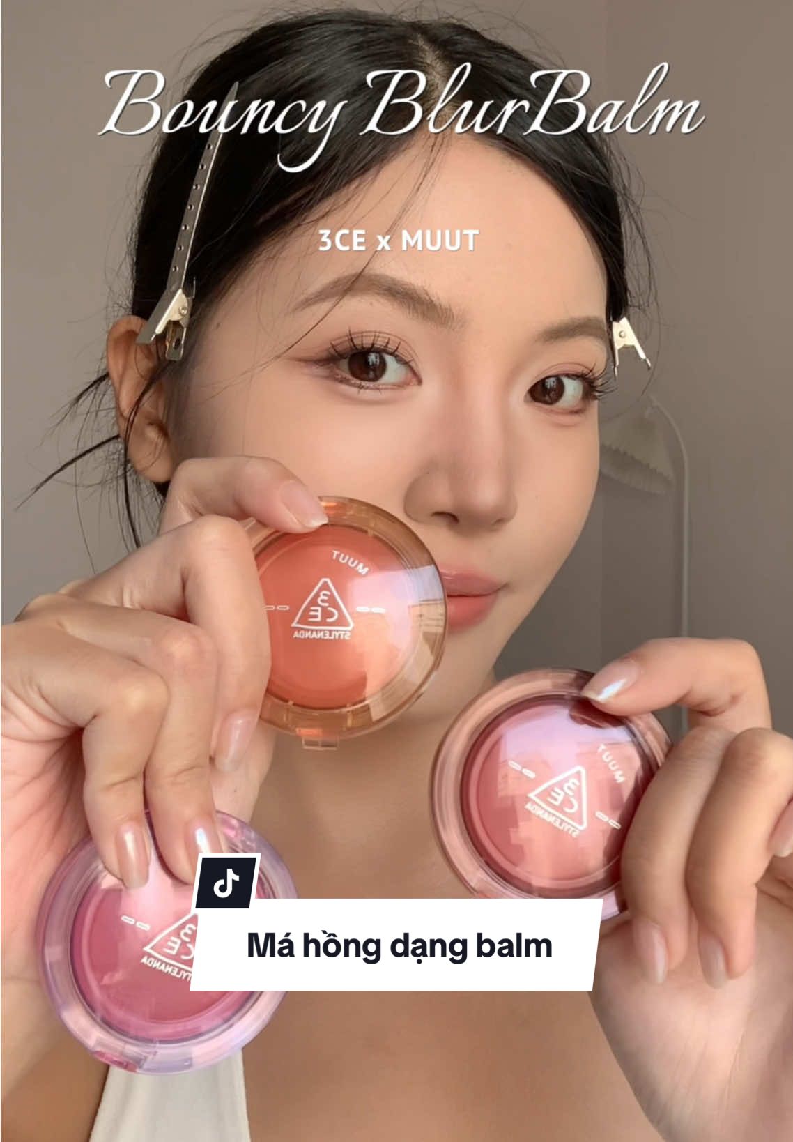 Dùng má kem sợ bể nền, má phấn sợ một cục, thì thử má balm liền đi mấy bà 🌝 #thuchienne #3CEVN #3andChịEm #3CEPartner #depdachieu