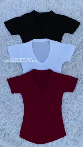 Subrang mura pero maganda quality!🍒 @baratph #vnecktshirt #vneck #blouse #tshirt #croptop #doubleliningtop 