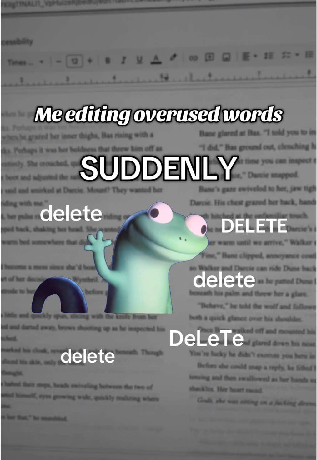 When the first draft is a direct descendent of your daily adhd thoughts and buzz from too much caffeine #MemeCut #Meme #googledocs #indieauthor #authorsoftiktok #author #authorlife #romancefantasy 