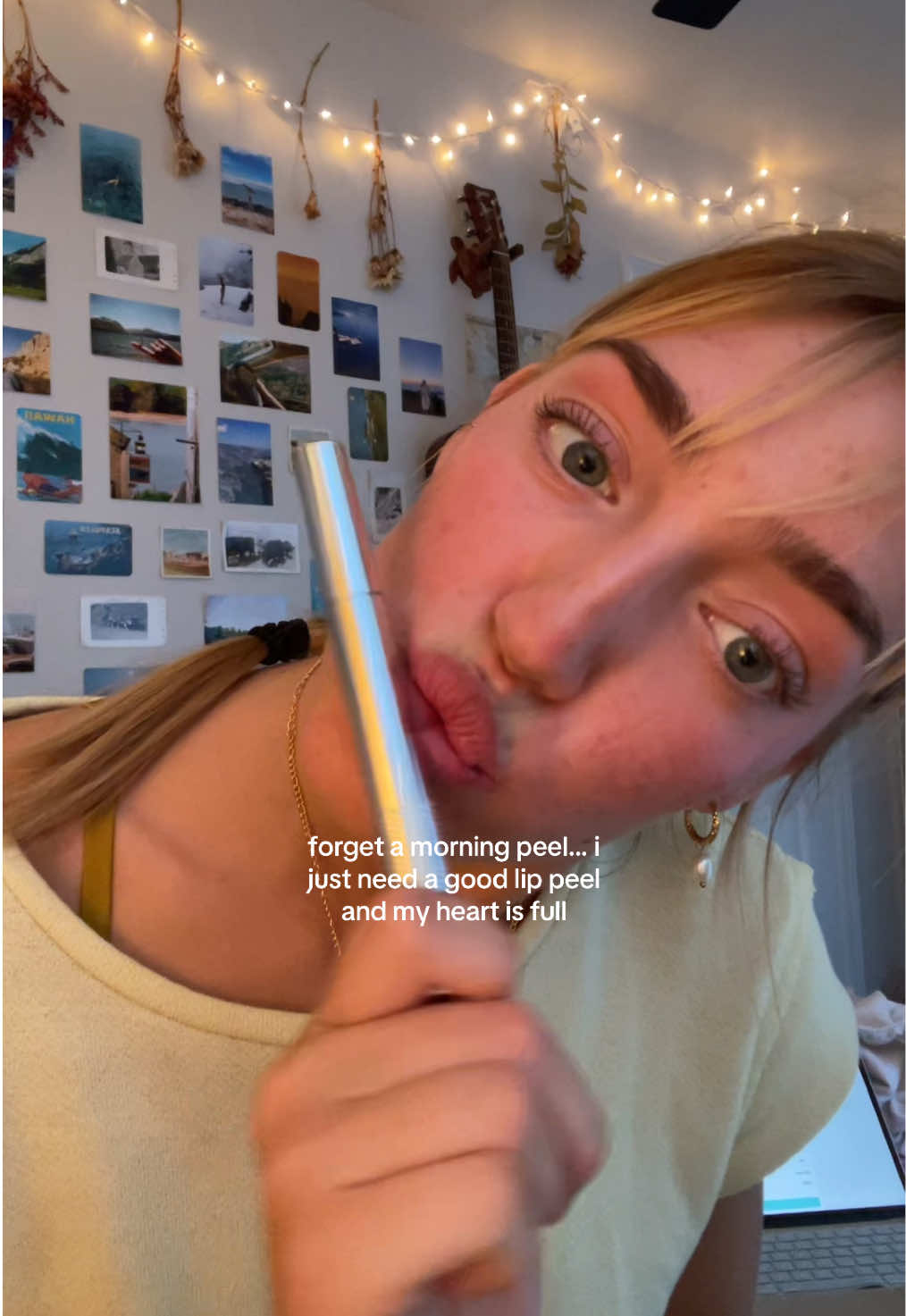 woohooo lip stain #liptutorial #lipcombo #grwm #makeup #fyp #foryou 
