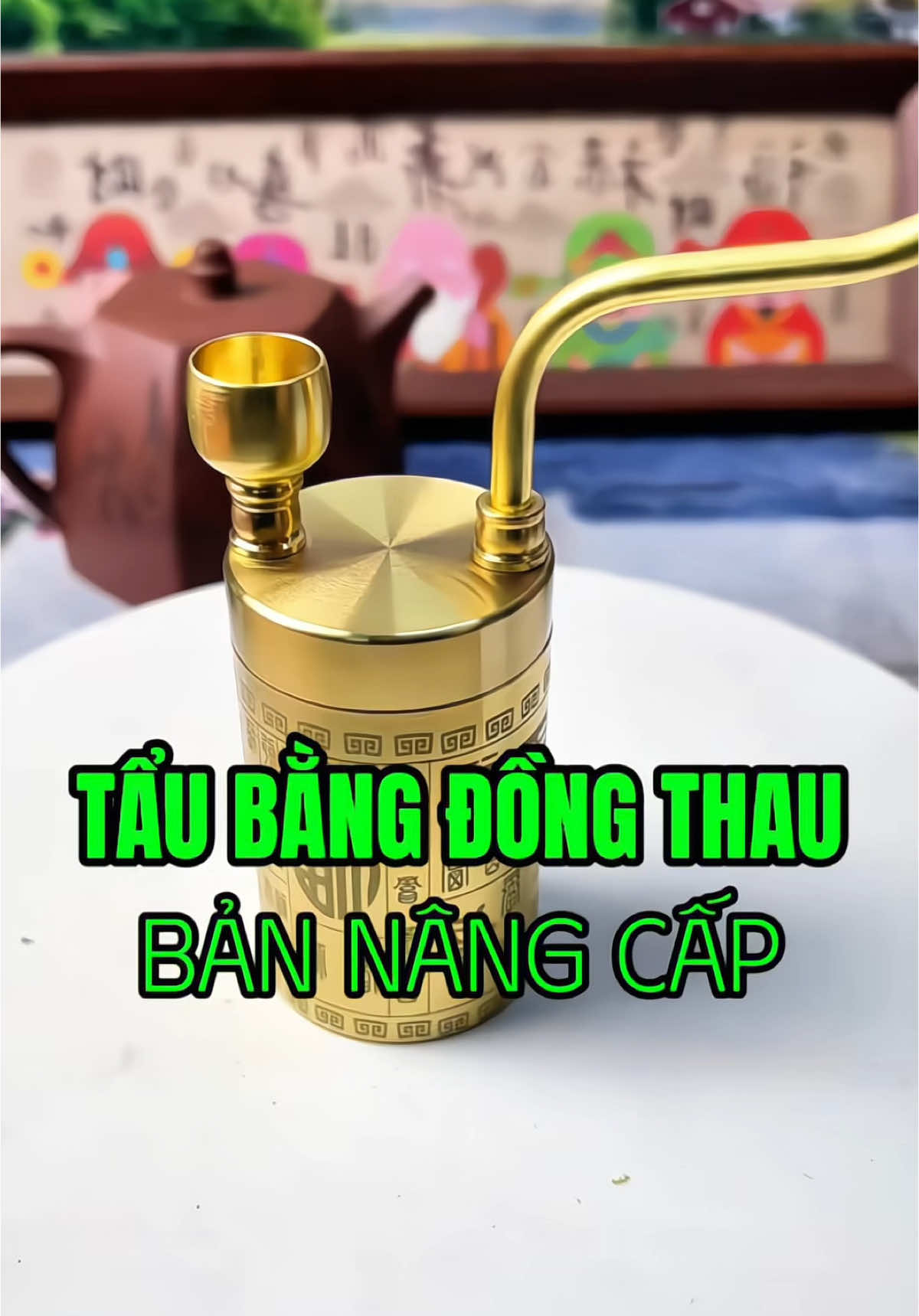 Tẩu bằng đồng thau đẹp lạ #haidocla19 