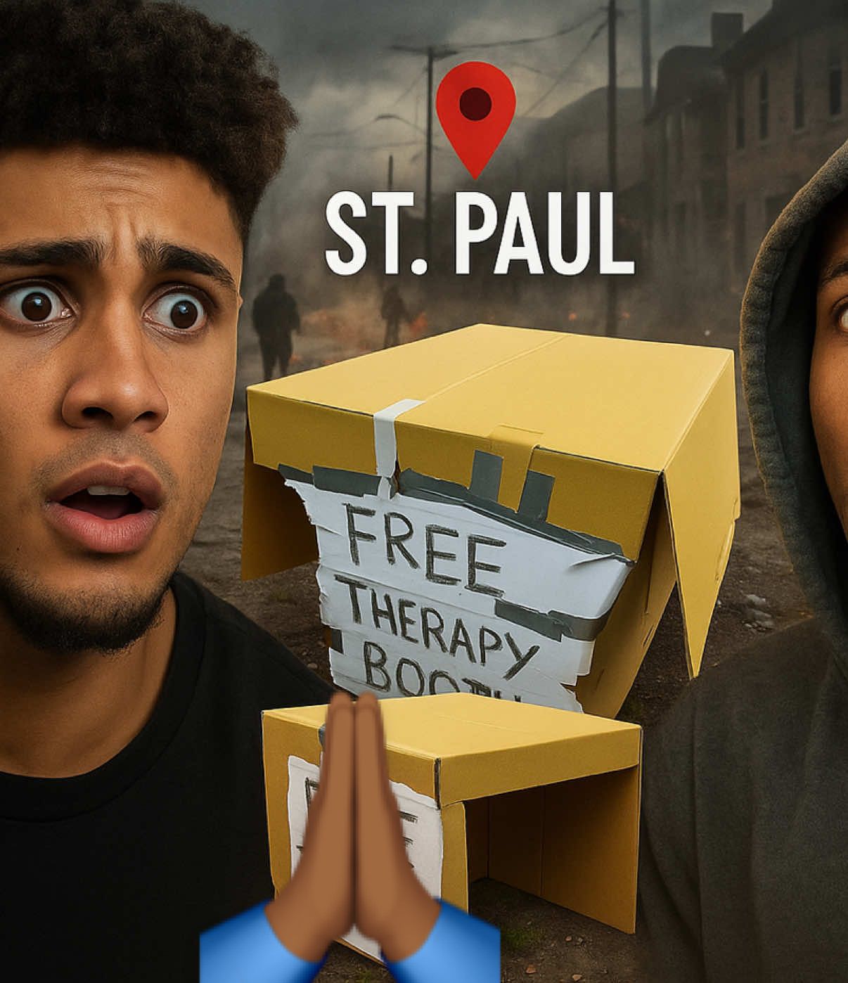 We set up a therapy booth in the trenches of St Paul Mn. Dale & university. @dominusveil @Skinny @DreamWrld #stpaulminnesota #homelessness #addiction pt 1