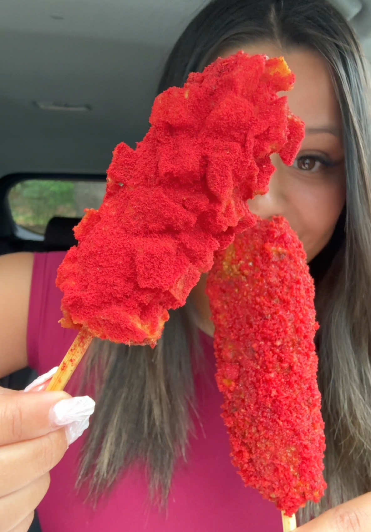 Takis Korean Corn Dog vs. Flamin' Hot Cheetos Korean Corn Dog! 🔥🍋‍🟩 I am LITERALLY OBSESSED with this Azu-Mecha Furia Puro Fire BOLD Spicy Powder!! It's limey🍋‍🟩, tangy😝 and spicy🥵 just like Takis!! You can literally put it on anything and it takes the flavor up a notch!! So delicious and cheap you'll be ordering this powder in bulk!! 🤭 #takis #flaminghotcheetos #hotcheetos #spicy #lime #takisfuego #takispowder #azumecha #furia #bold #fyp #tiktokshop #tiktokmademebuyit #koreancorndog #koreanfood