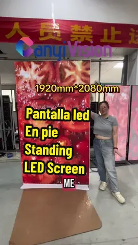 1920*2080mm Standing LED Screen Big Video Wall #guangzhou #fabrica #pantallaled #ÉcranLED #manufacturer #factory #ledscreen #customized #wholesale 