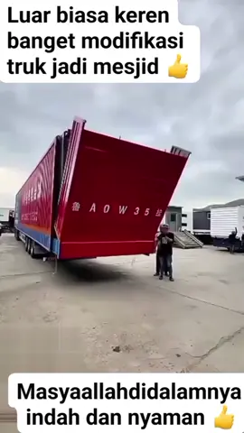 Masyaallah truk dmodif menjadi masjid.#fyp#viral#truk#proyek #container 