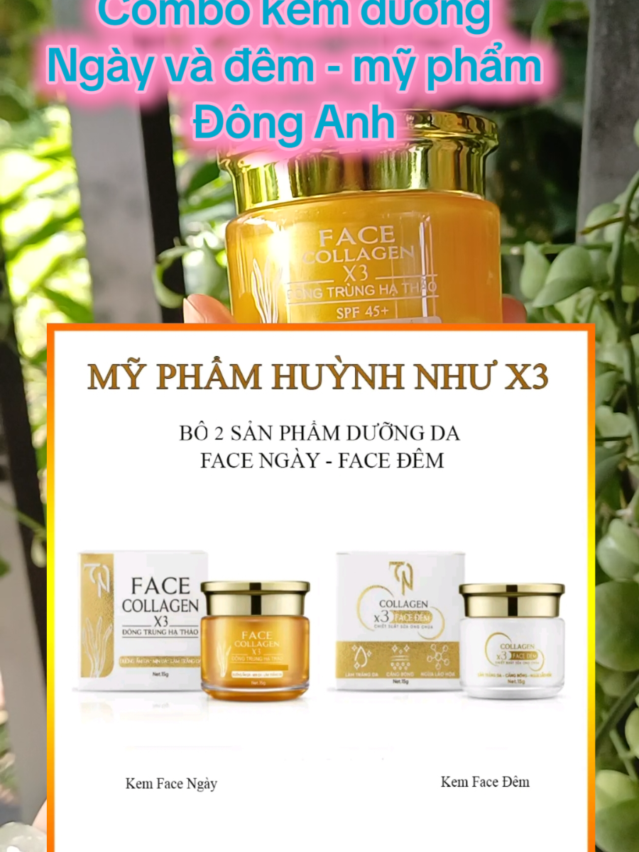 Kem Dưỡng Da Mặt Ban Ngày + Đêm - mỹ phẩm đông anh #kemduong #myphamdonganh #thichlamdep138 #ninishop #fyp #xuhuong #xuhuongtiktok #Beauty 