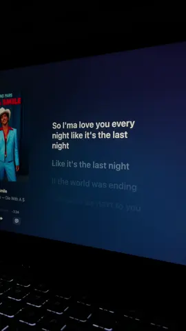Die with a smile - Bruno Mars #foryou #brunomars #diewithasmile #lyrics #song #music 