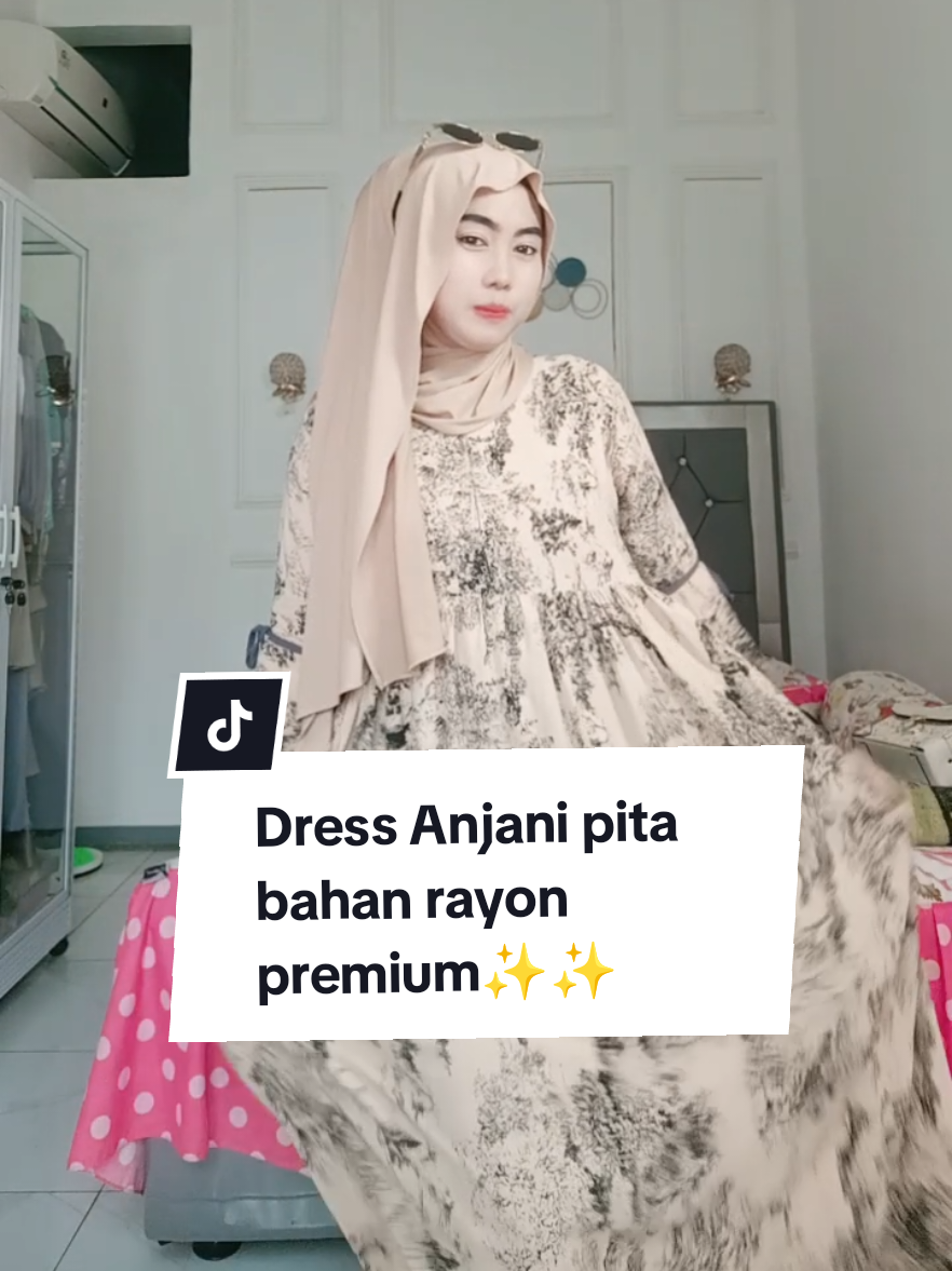 Dress Anjani pita bahan rayon premium nyaman di pakai seharian, cekout sekarang sebelum sold LG beb🥹 #Dressanjani #dressrayon #outfit #outfitideas 