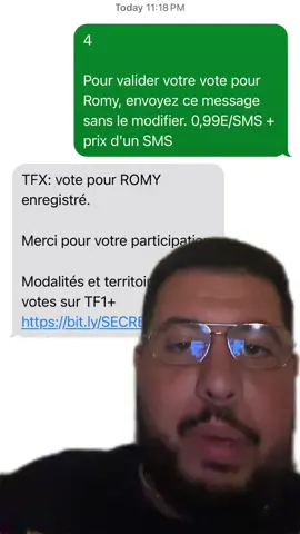 Si vous avez jamais votez, c’est le moment !! #greenscreen #romy #secretstory 